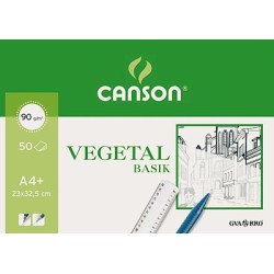 Paquete de papel vegetal Canson de 12 hojas   A4