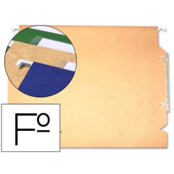 25 Carpetas colgantes GIO Folio visor lateral color kraft