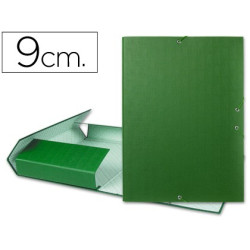Carpeta de proyectos folio con lomo de 90 mm color verde