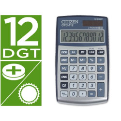 Calculadora de bolsillo Citizen CPC-112 color plata
