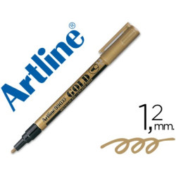  Rotulador Artline tinta metálica oro trazo 1,2 mm.