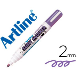 Rotulador Artline para uso en camisetas violeta fluor
