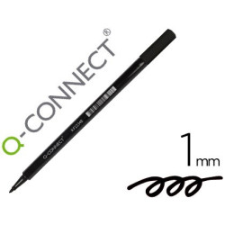 Rotulador Q-Connect  punta de fibra negro