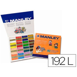  Ceras de colores Manley (estuche school de 192 colores)