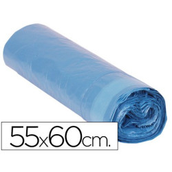 Bolsas de basura de 550 x 600 mm. color azul