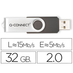  Memoria Flash USB 2.0 de 32 Gb de capacidad