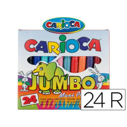 Rotuladores escolares Carioca Jumbo  (24 colores)