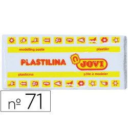 Plastilina JOVI pastilla de 150 gr. en color blanco