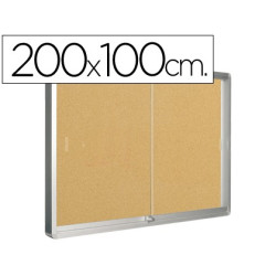  Vitrina de anuncios con puerta de corredera (200 x 100 cm.)