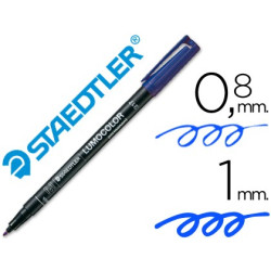 Rotulador permanente STAEDTLER LUMOCOLOR Azul (0,8 - 1,0 mm.)