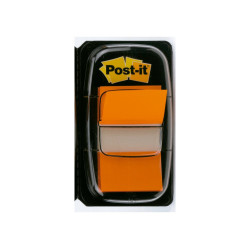 Dispensador 50 banderitas Post-it Index medianas Naranja