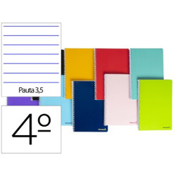Cuaderno  SMART tamaño cuarto de 2 rayas de 3,5 mm. (10 Uds.)