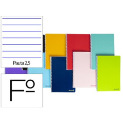 Cuaderno  SMART tamaño folio de 2 rayas de 2,5 mm. 